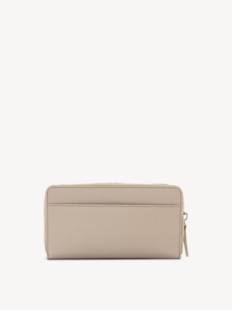 Ledergeldb&ouml;rse - beige, taupe, hi-res