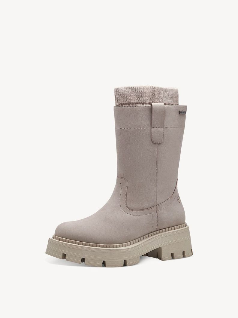 Stiefelette - beige Warmfutter, TAUPE, hi-res