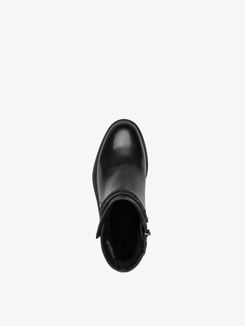 Enkellaarsje - zwart, BLACK, hi-res