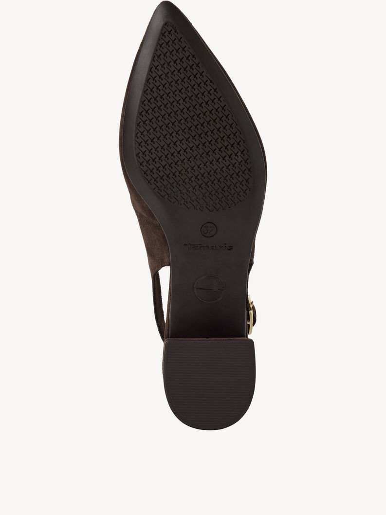 Lederslingpumps - braun, MOCCA, hi-res