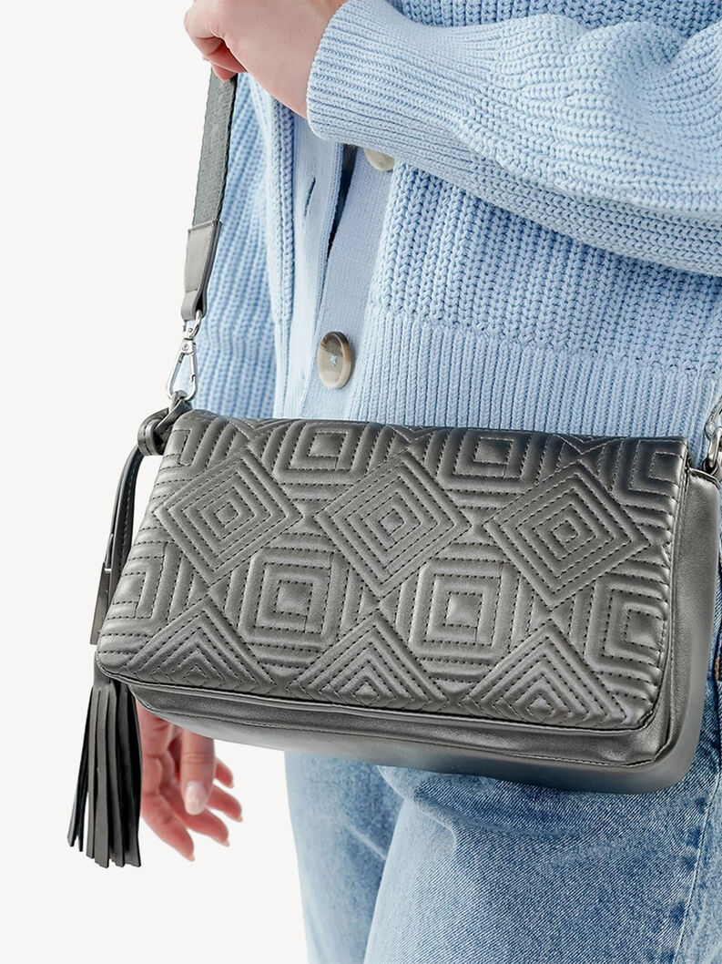 Borsa a tracolla - argento, darksilver, hi-res