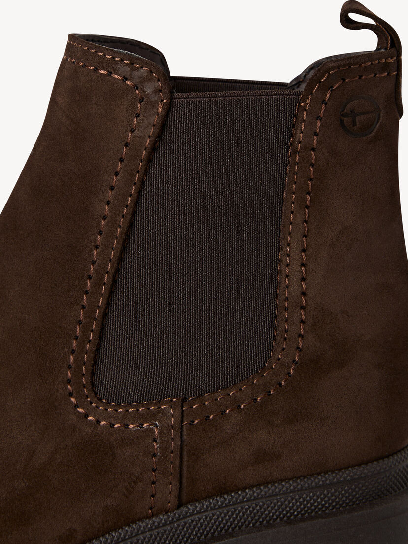 Leren Chelseaboot - bruin, MOCCA SUEDE, hi-res