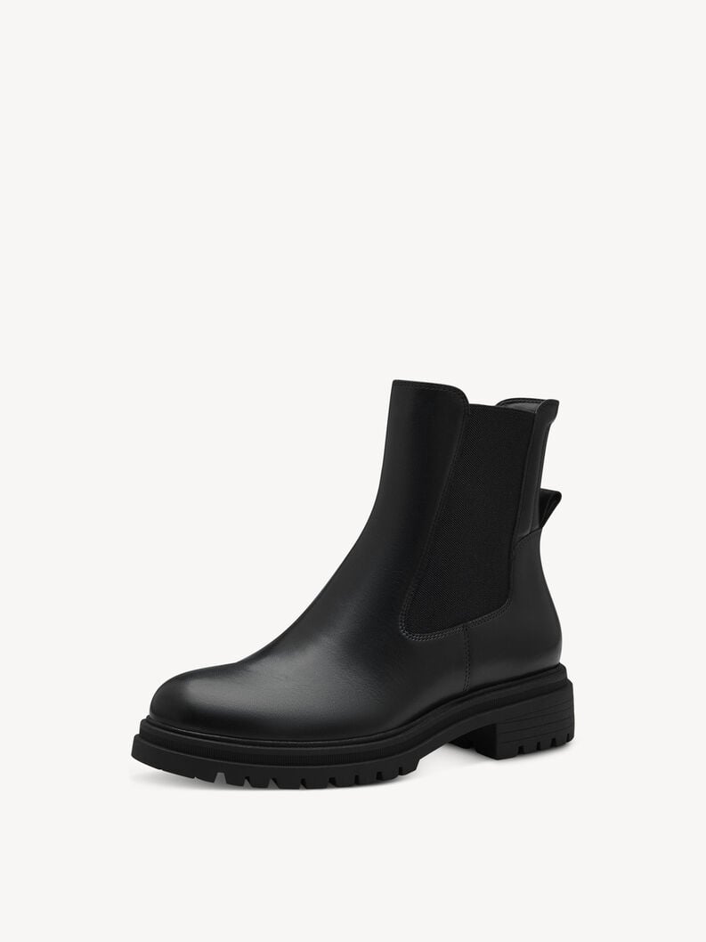 Leather Chelsea boot - black, BLACK LEATHER, hi-res