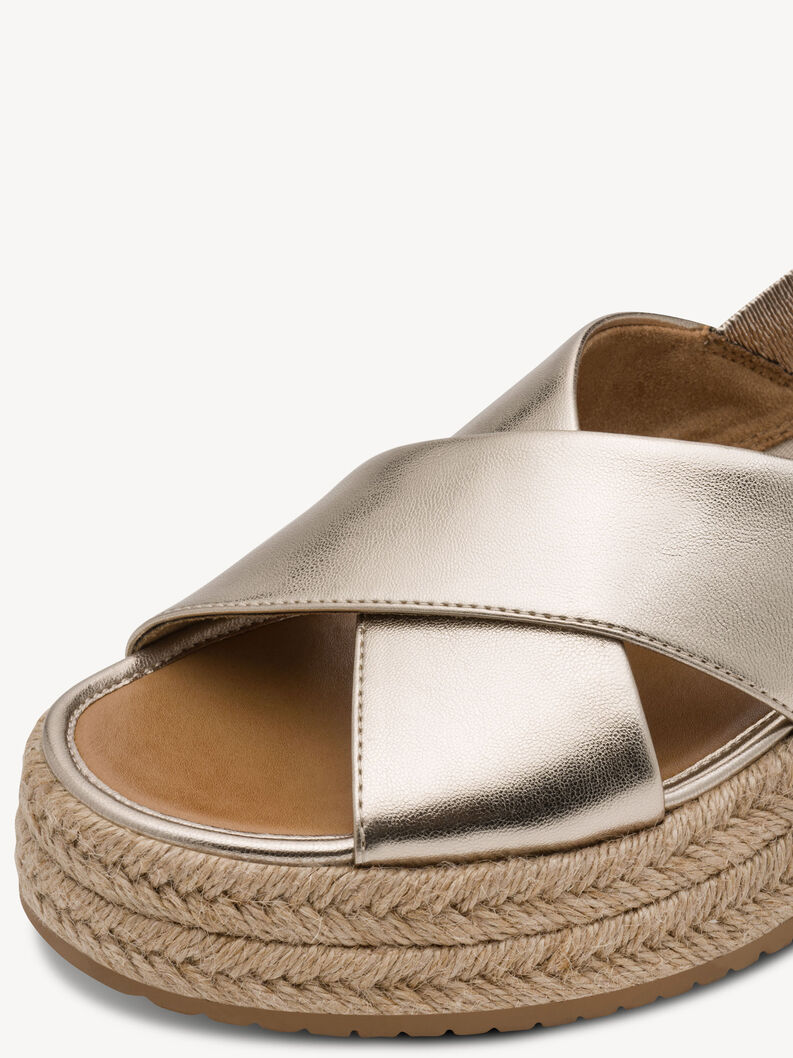 Heeled sandal, LIGHT GOLD, hi-res