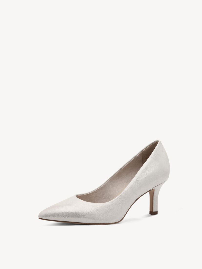 Leren Pumps - zilver, SILVER, hi-res