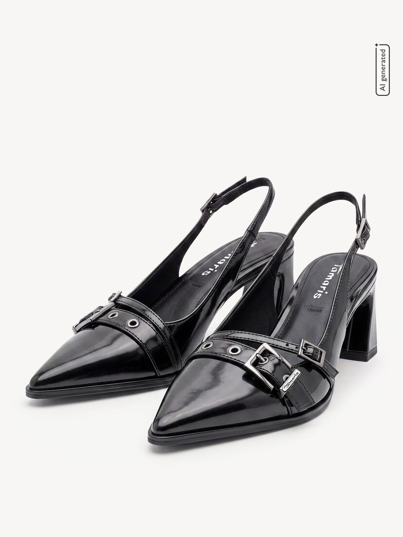 Slingpumps, BLACK, hi-res