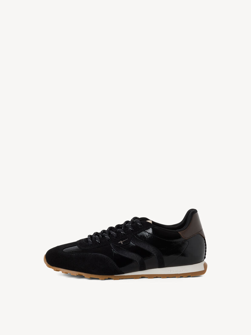 Leren Sneaker - zwart, BLACK PATENT, hi-res