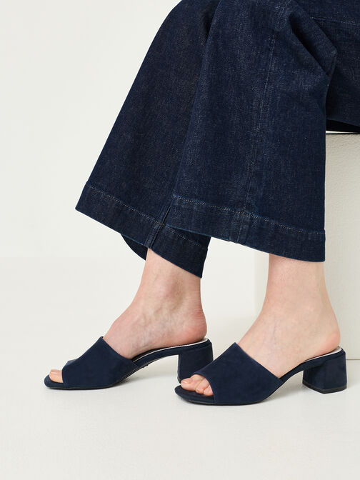 Mule, NAVY SUEDE UNI, hi-res