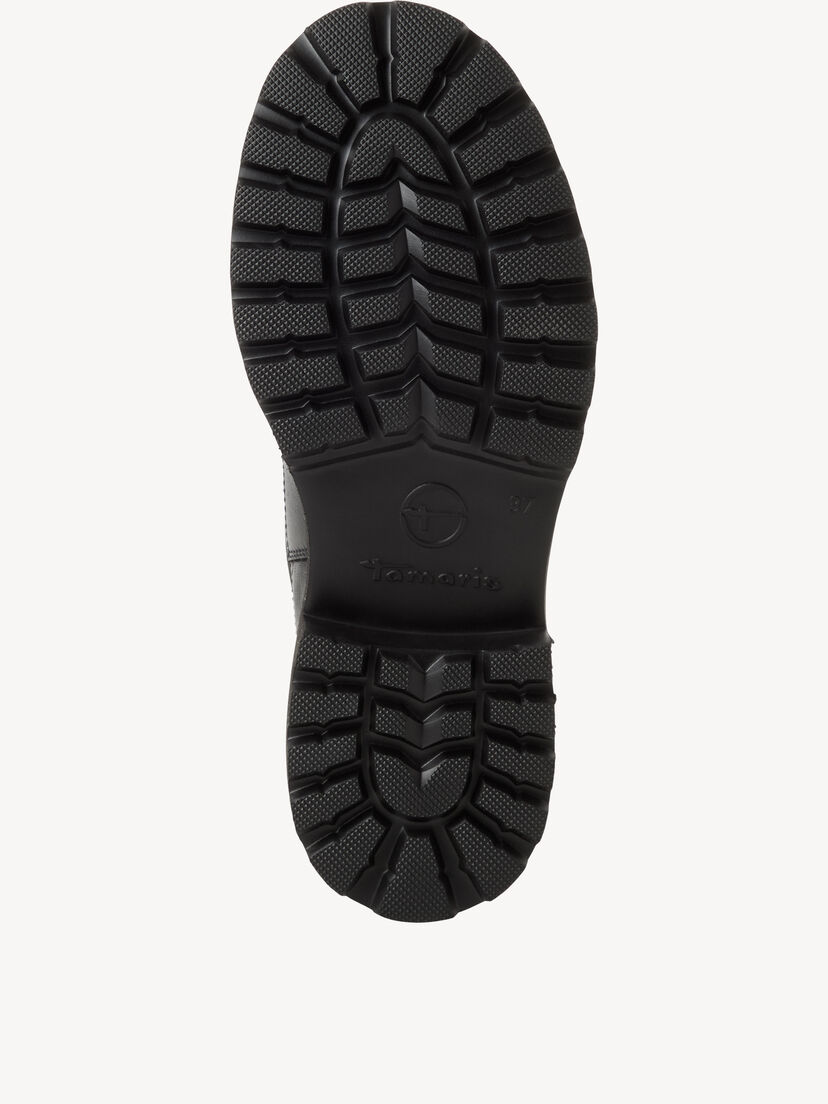 Leren Chelseaboot - zwart, BLACK LEATHER, hi-res