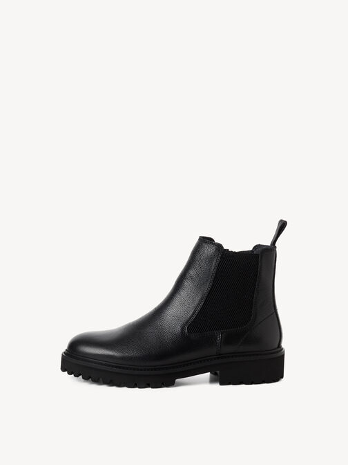 Chelsea boot, BLACK LEATHER, hi-res