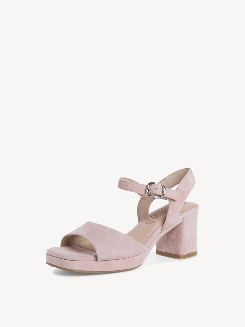Kožené sandálky - růžová, ROSE, hi-res
