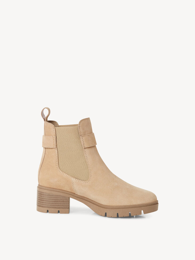 Leren Chelseaboot - beige, beige, hi-res