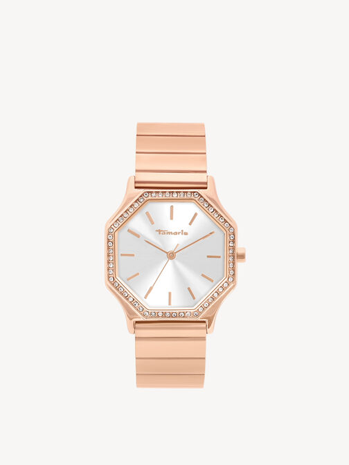 Uhr, roségold-silber sunray, hi-res