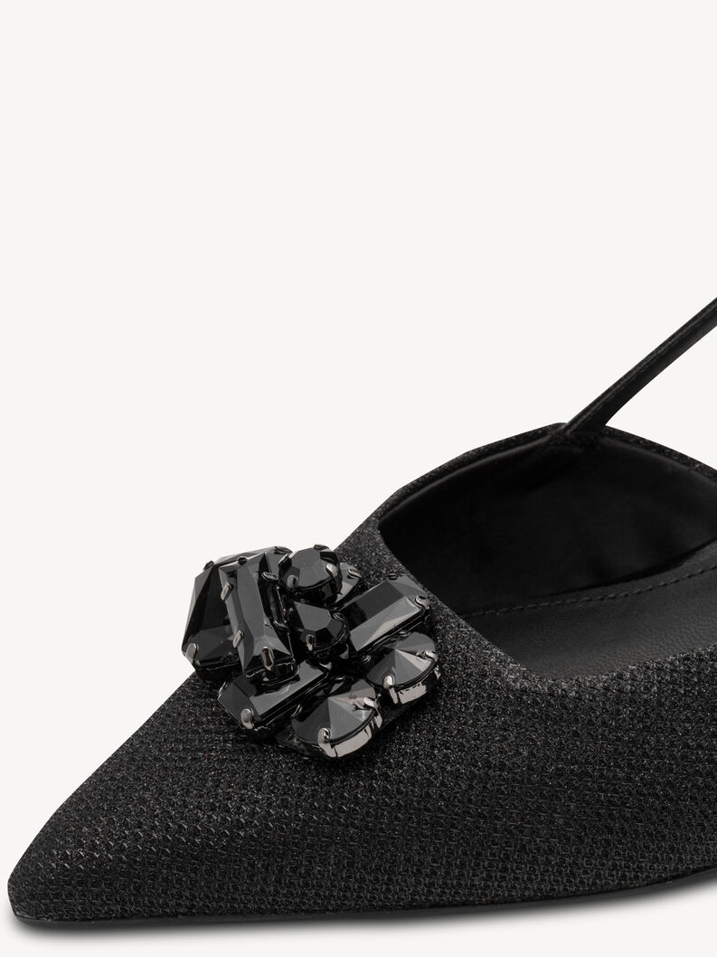 Sling pumps - black, BLACK GLAM, hi-res