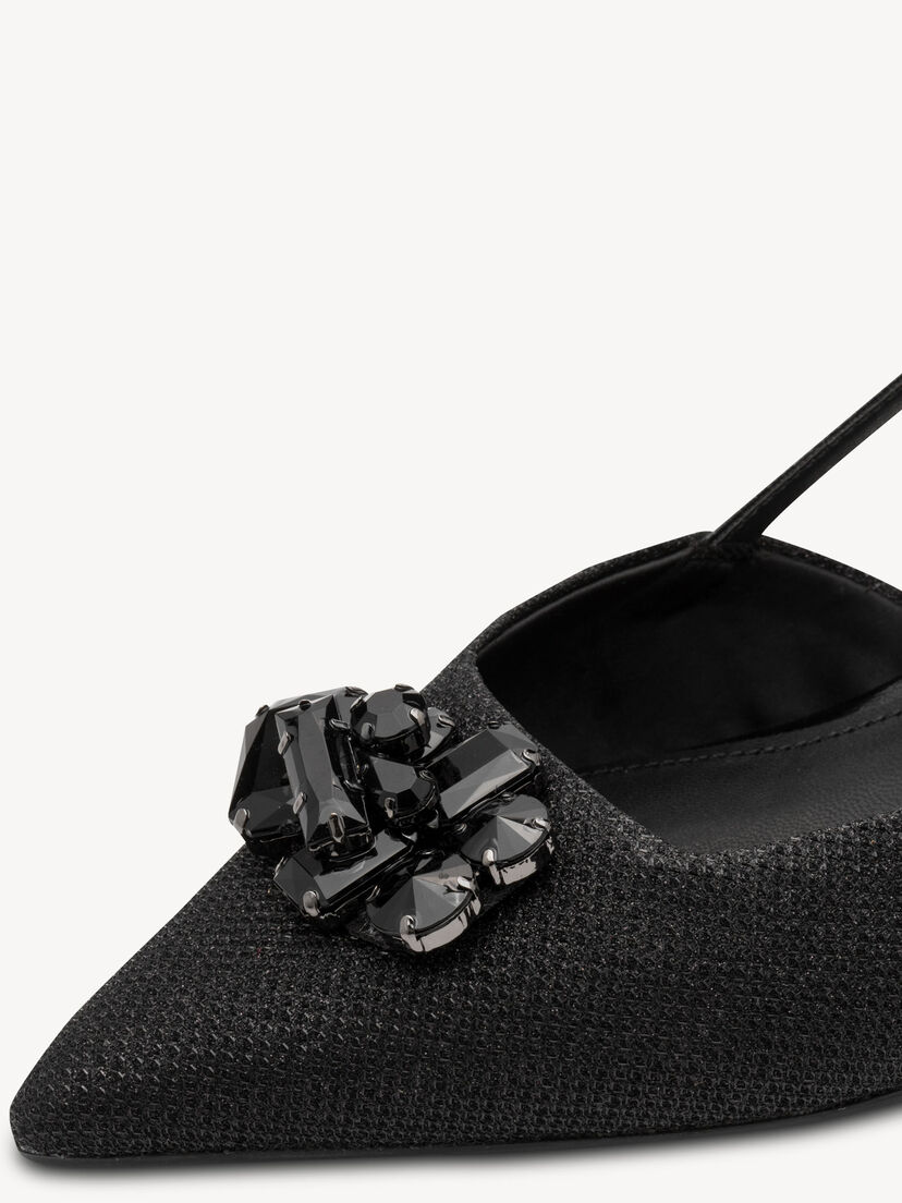 Slingpumps, BLACK GLAM, hi-res