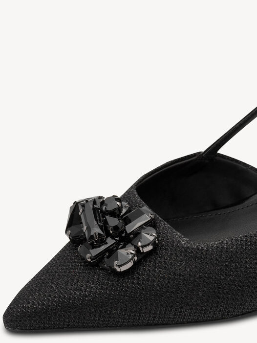 Slingpumps, BLACK GLAM, hi-res