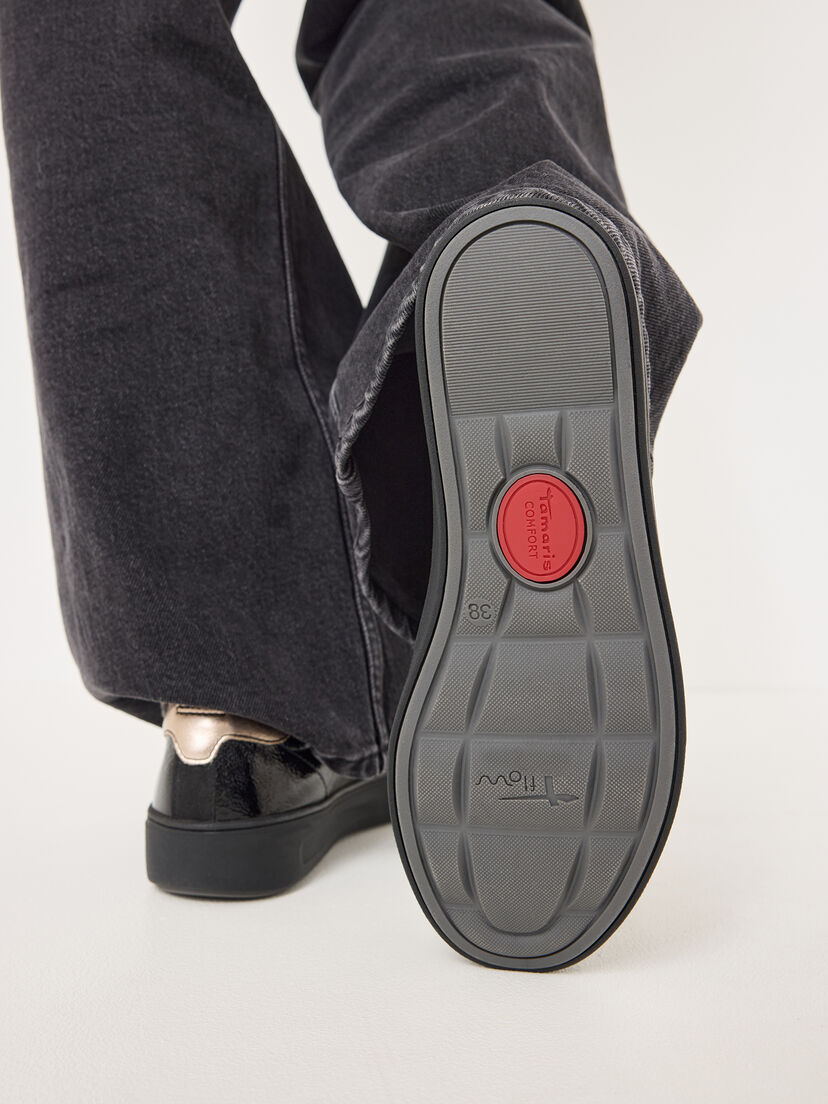 Sneaker - zwart, BLACK PATENT, hi-res