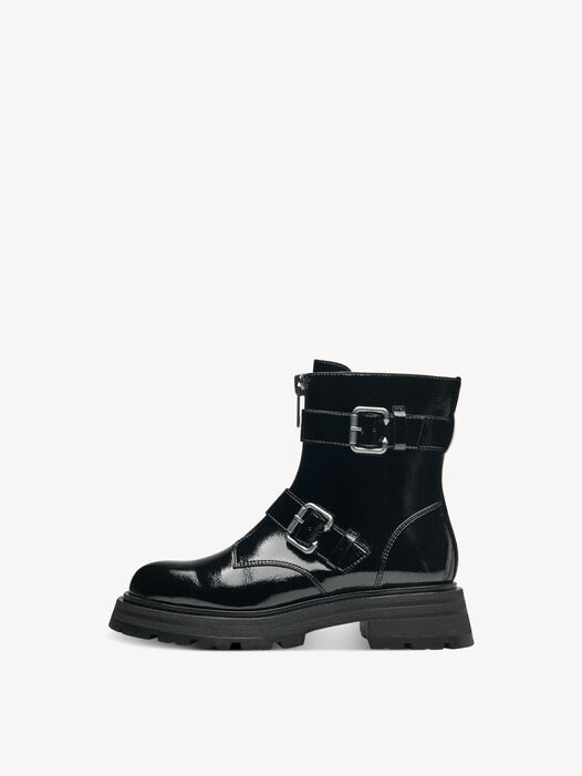 Enkellaarsje, BLACK PATENT, hi-res