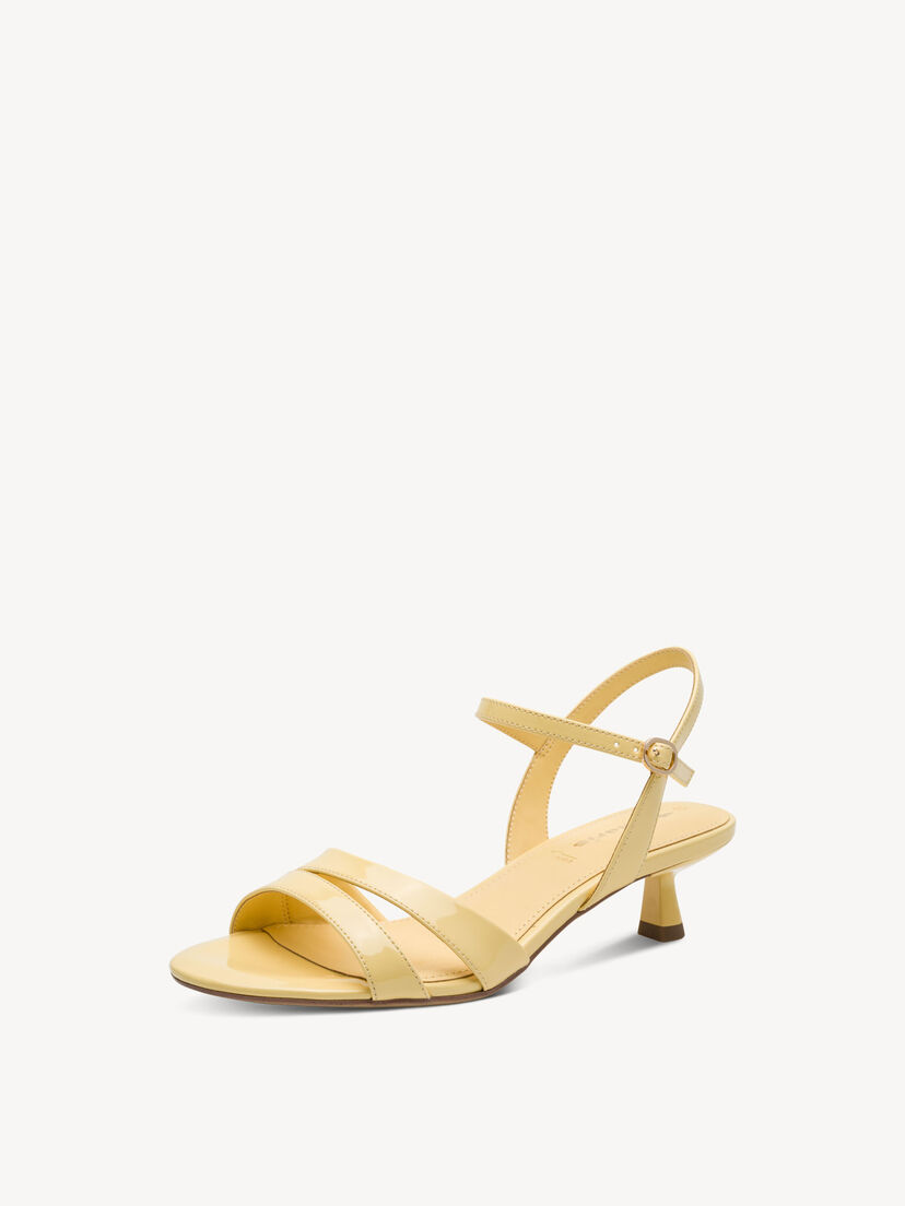 Sandaaltje - geel, PALE YELLOW, hi-res