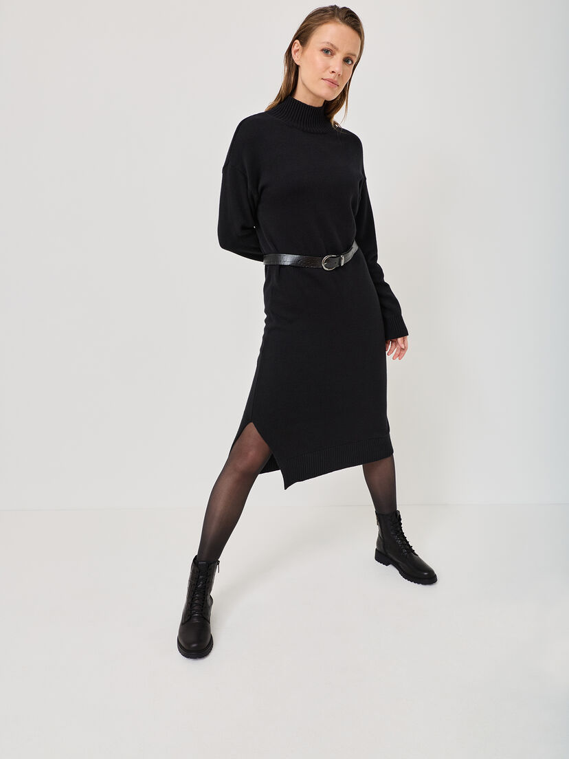 Leren Enkellaarsje - zwart, BLACK CROCO, hi-res