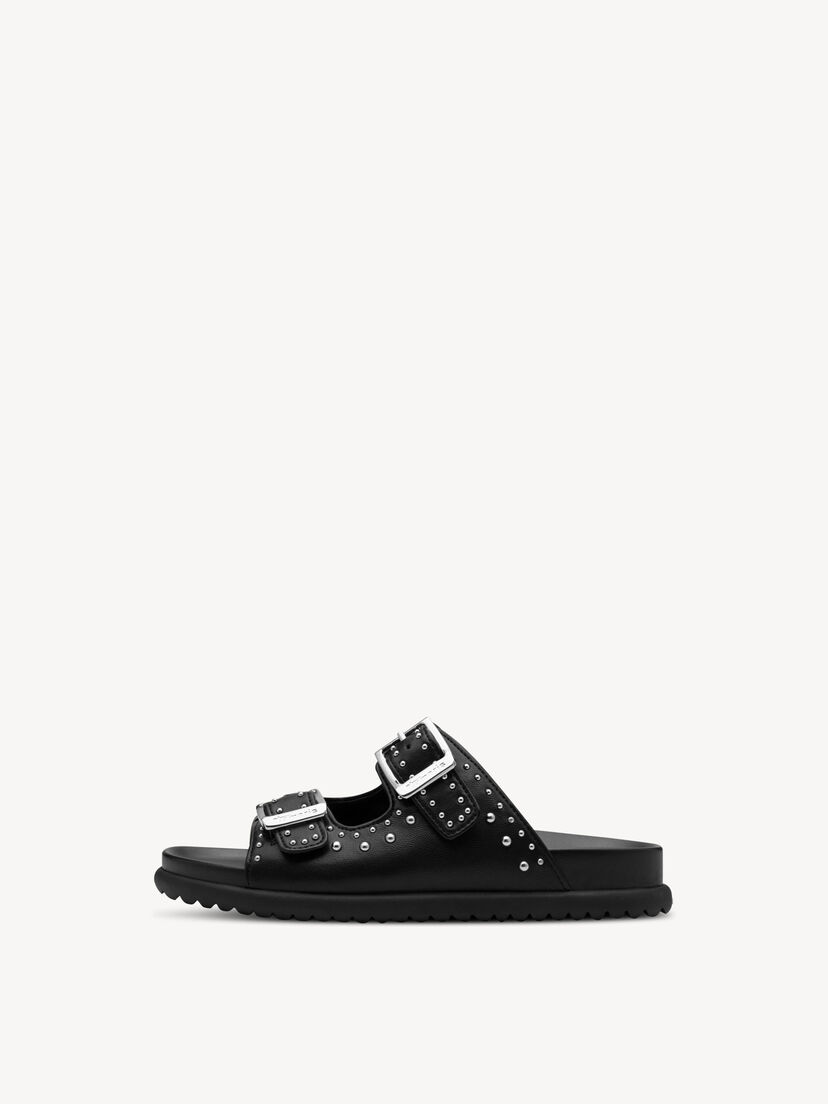 Slipper - zwart, BLACK, hi-res