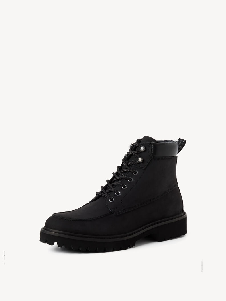 Leather Bootie - black, BLACK, hi-res