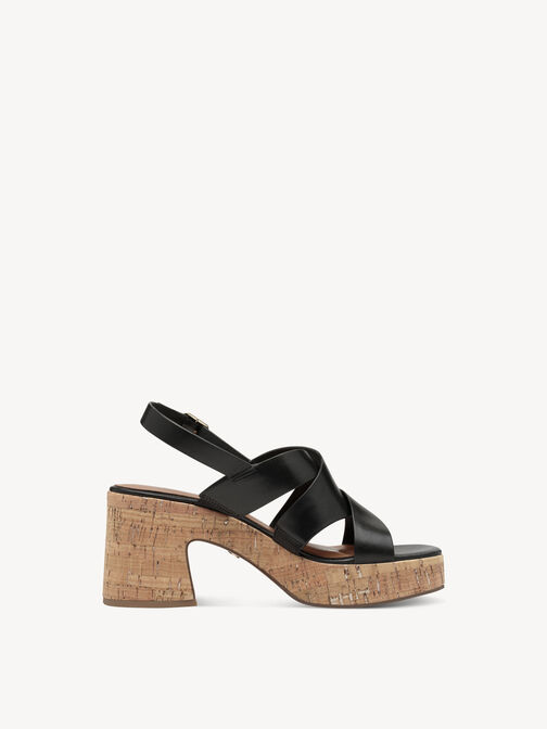 Sandale à talon, BLACK, hi-res