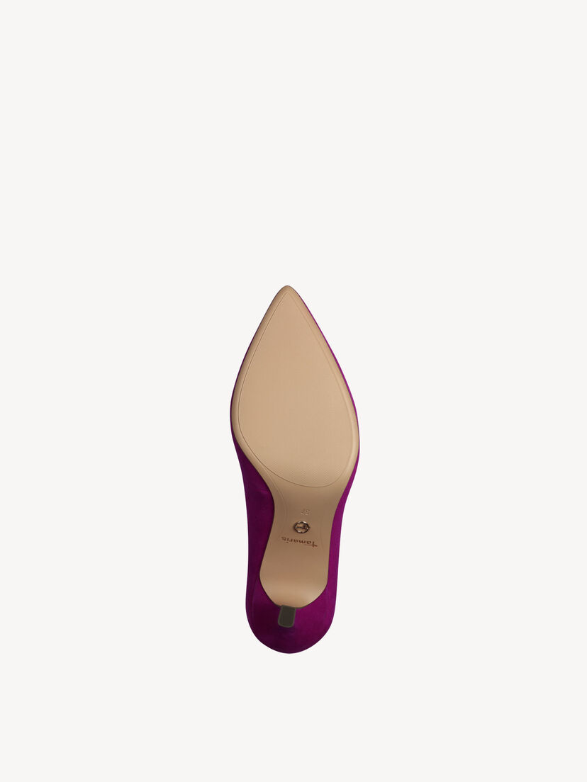 Leren Pumps - pink, DARK PINK, hi-res