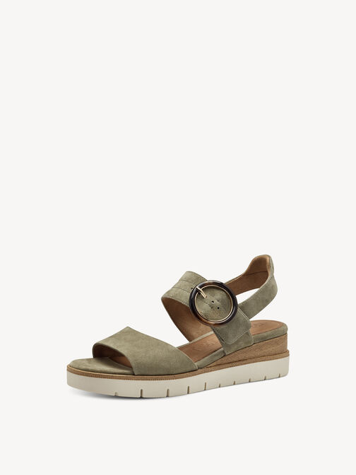 Sandale &agrave; talon, SAGE UNI, hi-res