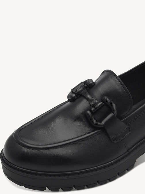 Παντόφλες, BLACK LEATHER, hi-res