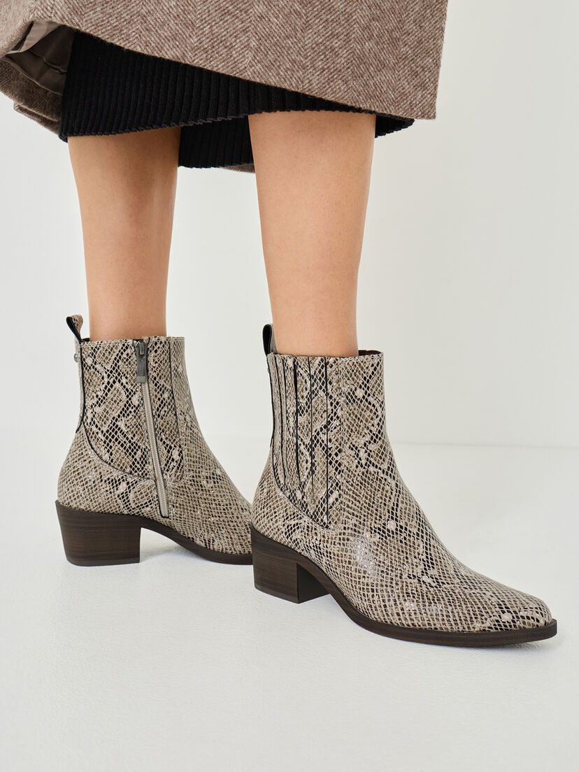 Chelseaboot, BEIGE SNAKE, hi-res