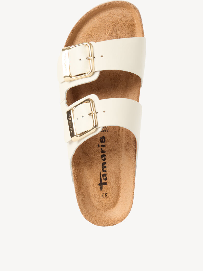 Leren Slipper - beige, IVORY LEATHER, hi-res