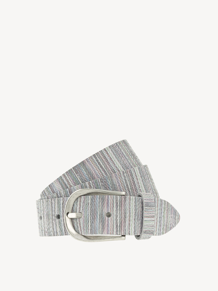 Leren Riem - wit, Wei&szlig;-Multicolour, hi-res