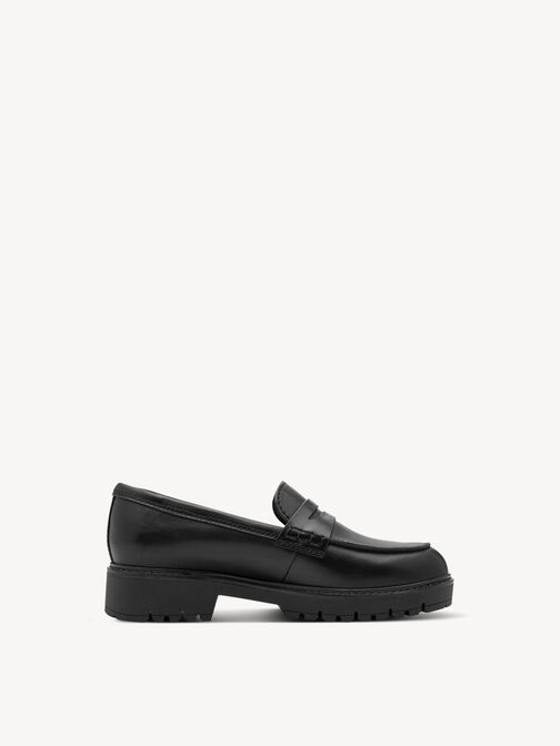Slipper, BLACK LEATHER, hi-res
