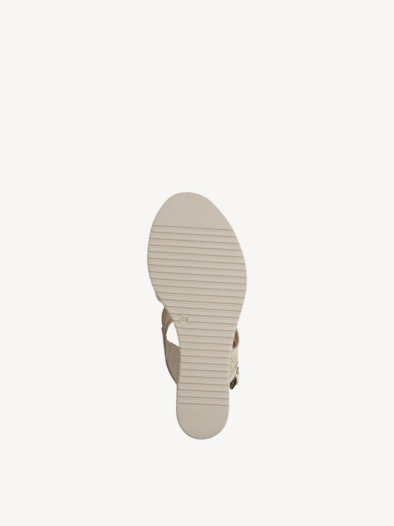 Heeled sandal - beige, 418, hi-res
