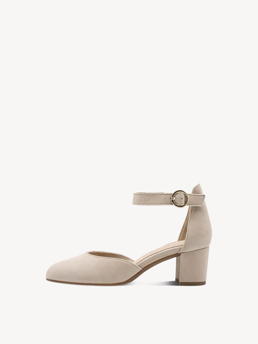 Leren Pumps - beige, beige, hi-res