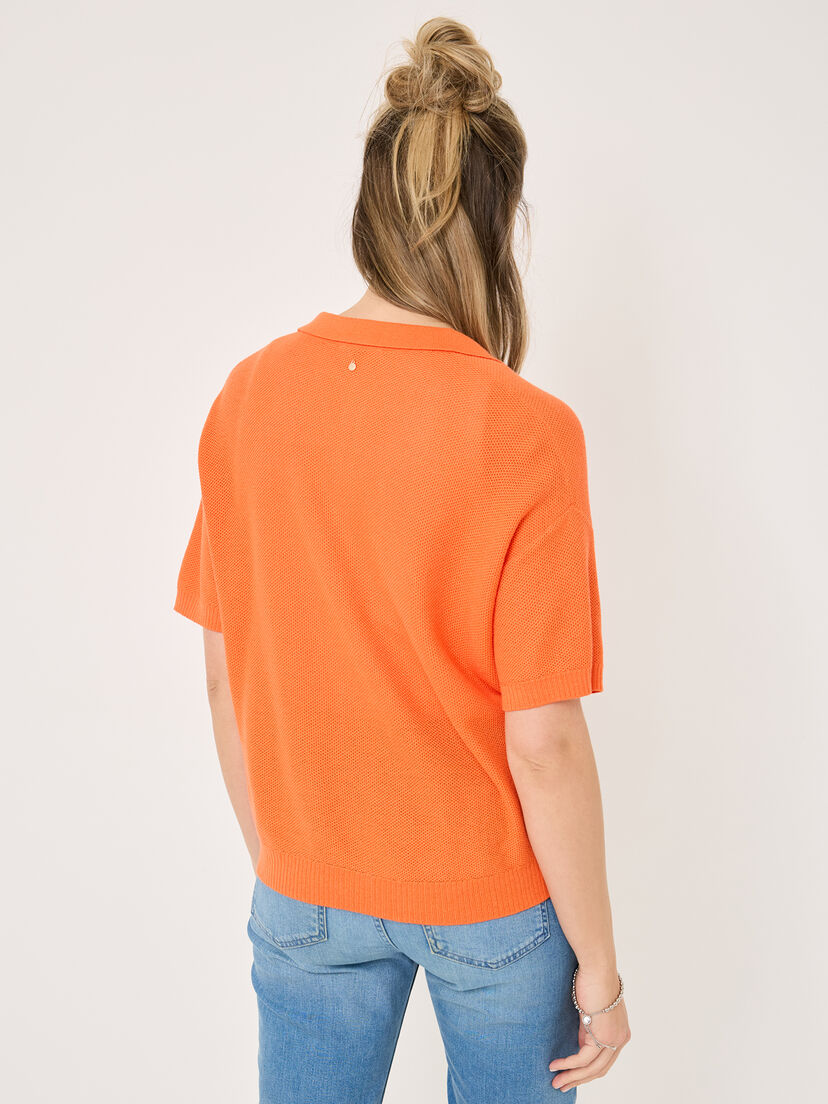 Polo Sweater - oranje, Nasturtium, hi-res