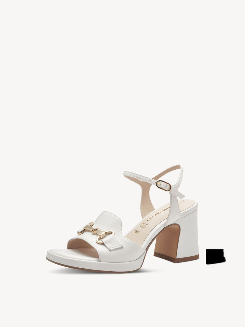 Sandalette - hvid, WHITE, hi-res