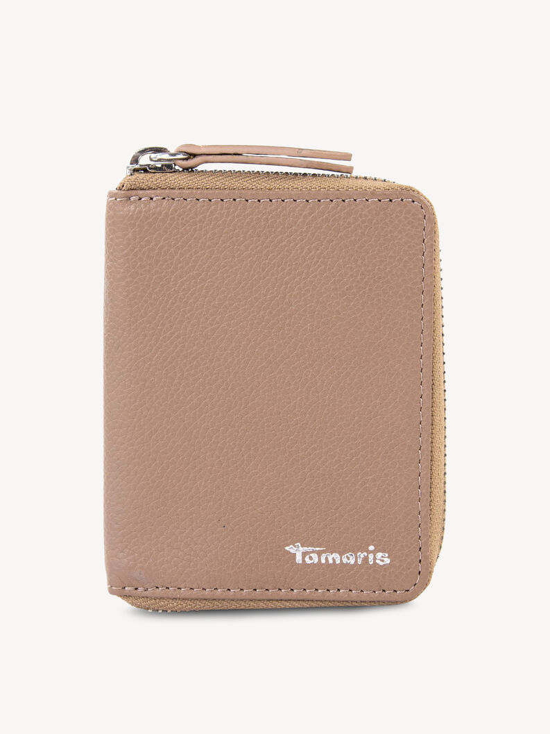 Leather Wallet - beige, sand, hi-res