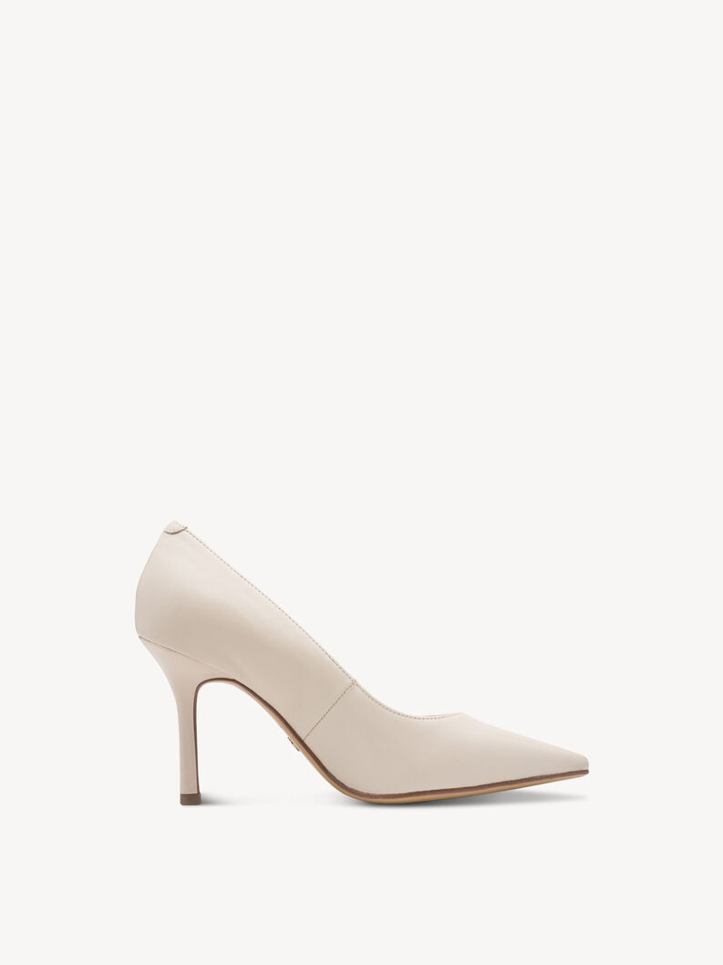 Lederpumps - beige, IVORY LEATHER, hi-res