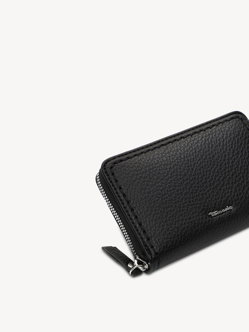 Portemonnee - zwart, black, hi-res