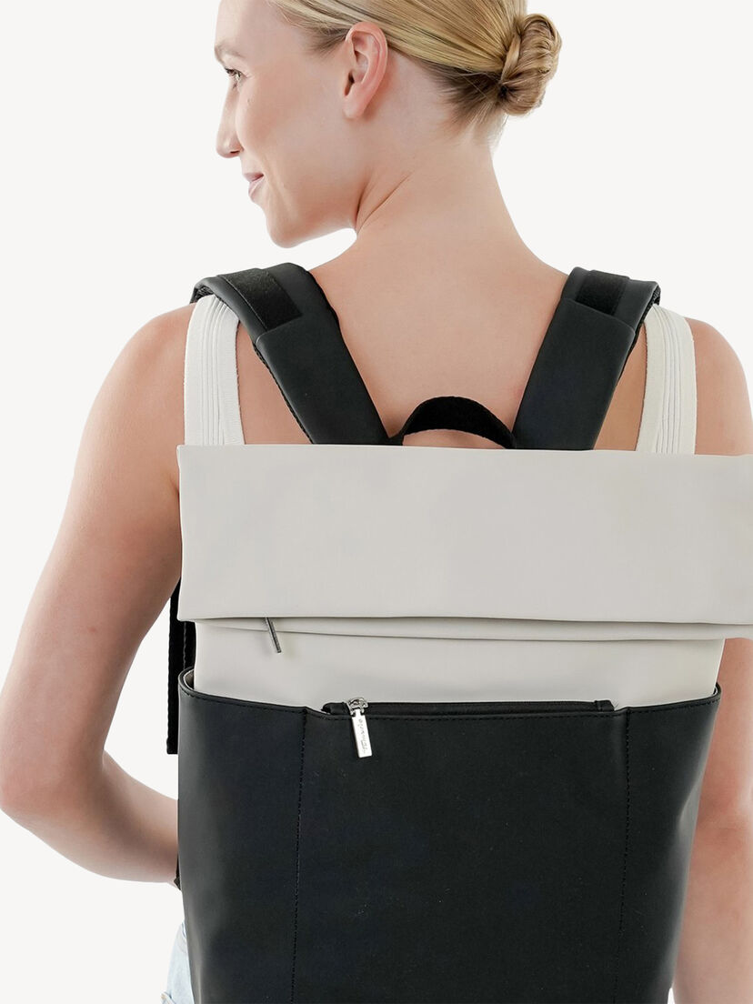 Rugzak - zwart, black/beige, hi-res