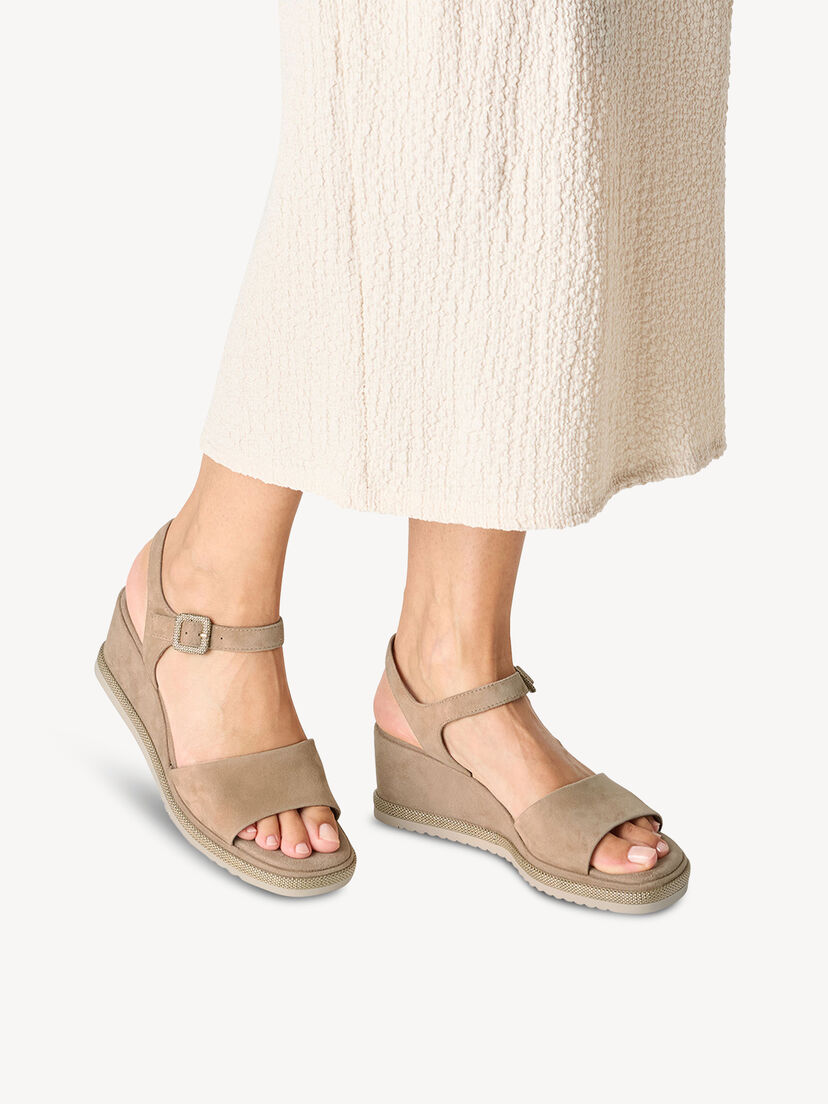 Leren Sandaaltje - bruin, TAN, hi-res