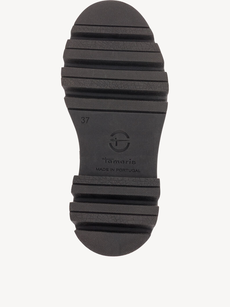 Bootie - black warm lining, BLACK LEATHER, hi-res
