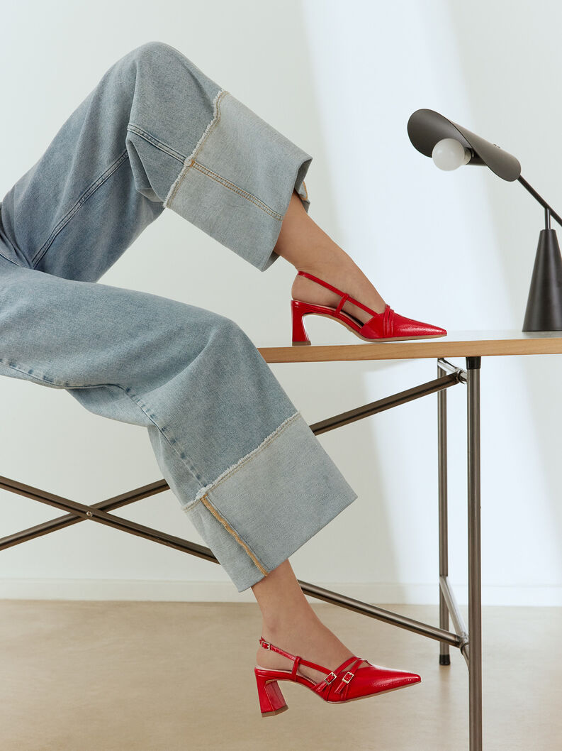 Slingpumps, RED, hi-res