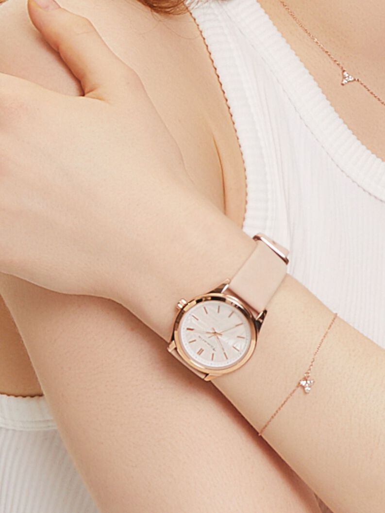 Horloge - roze, rozih, hi-res