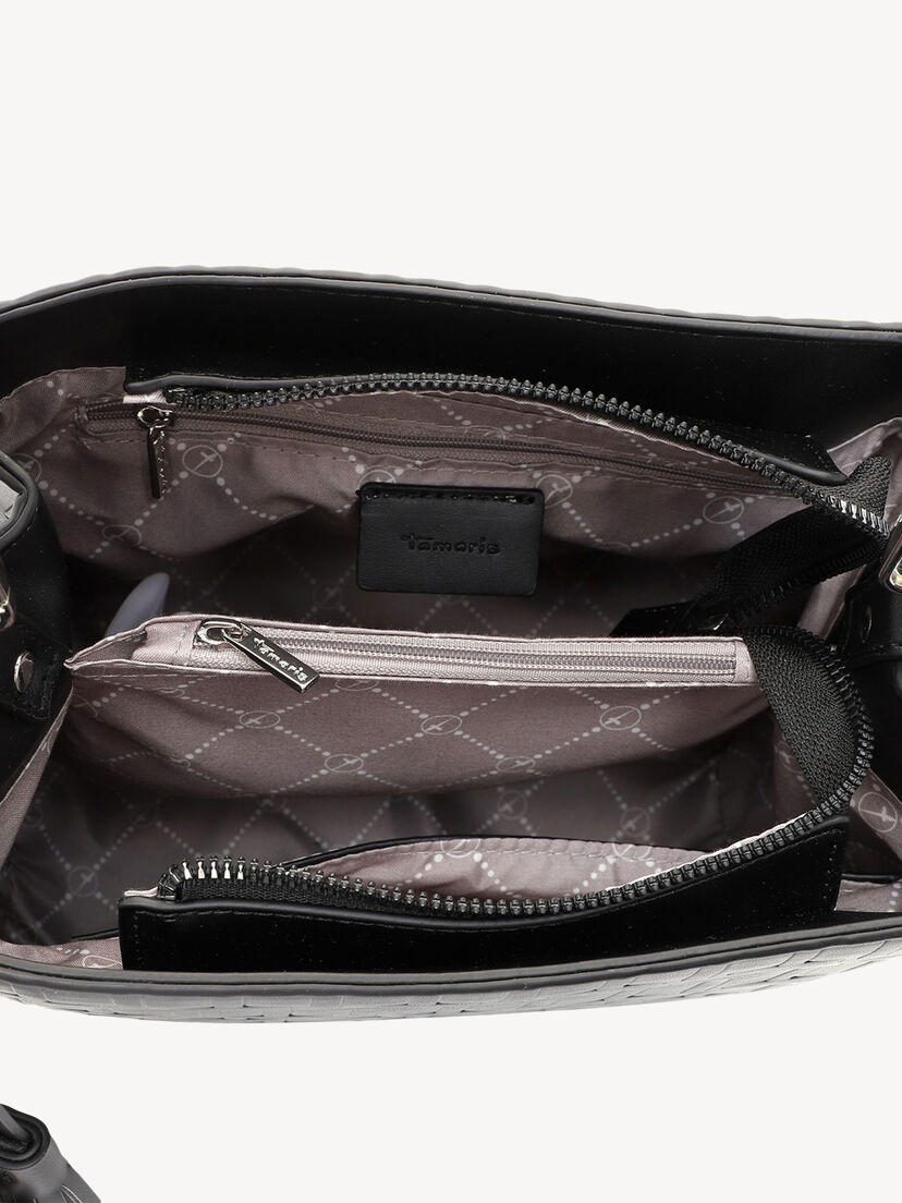 Handtas - zwart, black, hi-res