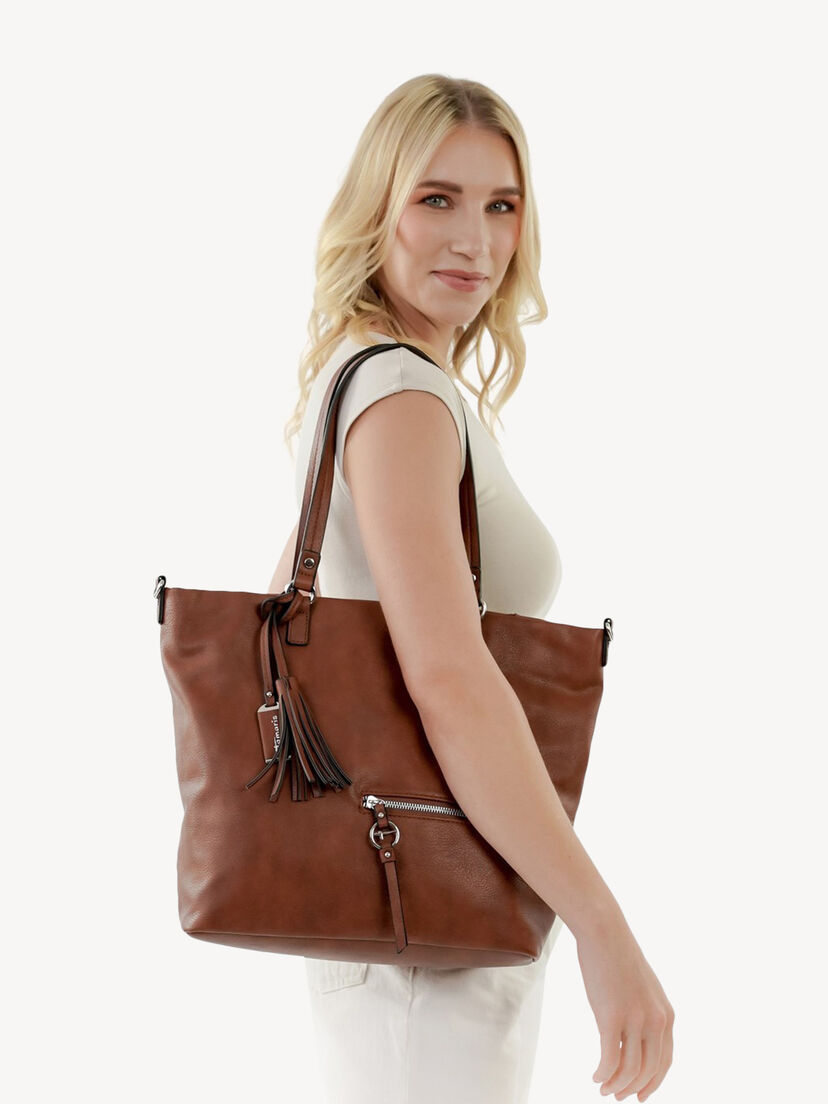 Shopper - bruin, cognac, hi-res