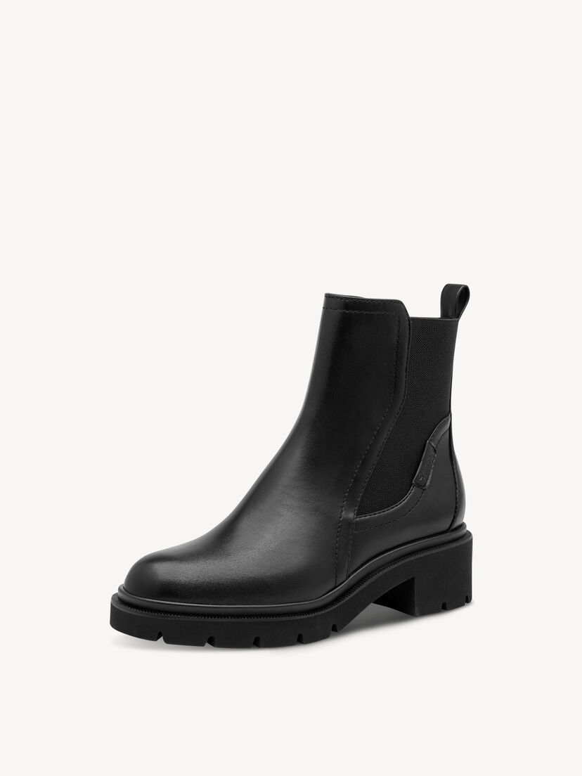 Chelseaboot - zwart, BLACK, hi-res