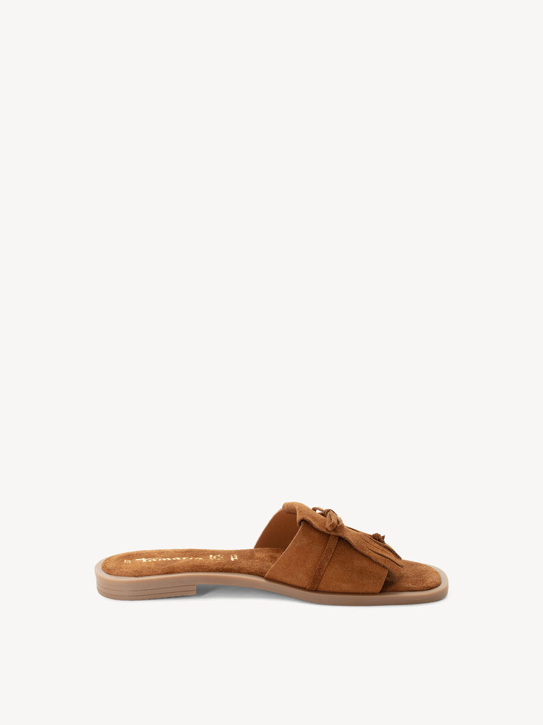 Leather Mule - brown, COGNAC, hi-res